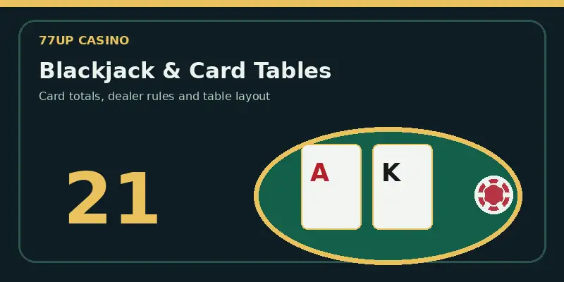 Một bàn chơi blackjack truyền thống minh họa trò chơi giải trí bằng bài tại sòng bạc và các dụng cụ chơi quen thuộc.